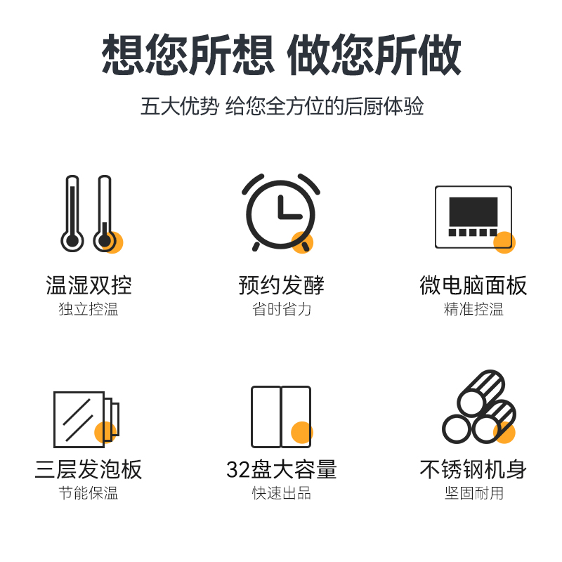 麥大廚16盤豪華旋鈕型商用醒發發酵箱2.6kW